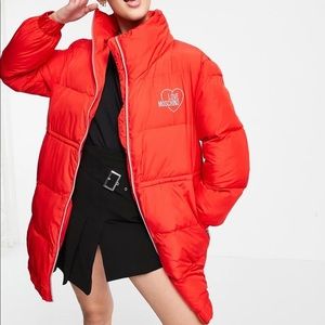 Love Moschino Jackets Coats Sale Love Moschino Logo Front